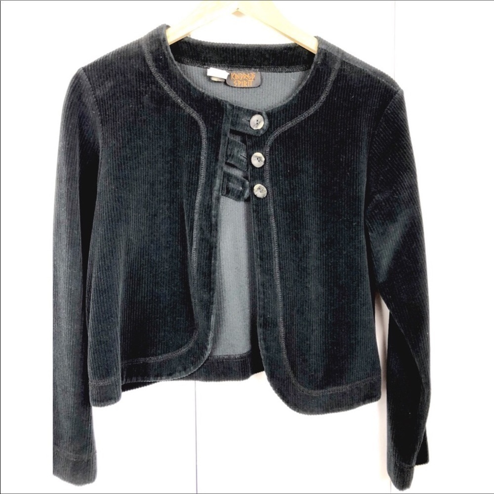 KINDRED SPIRIT l LIGHT BLACK CORDUROY JACKET l 0822